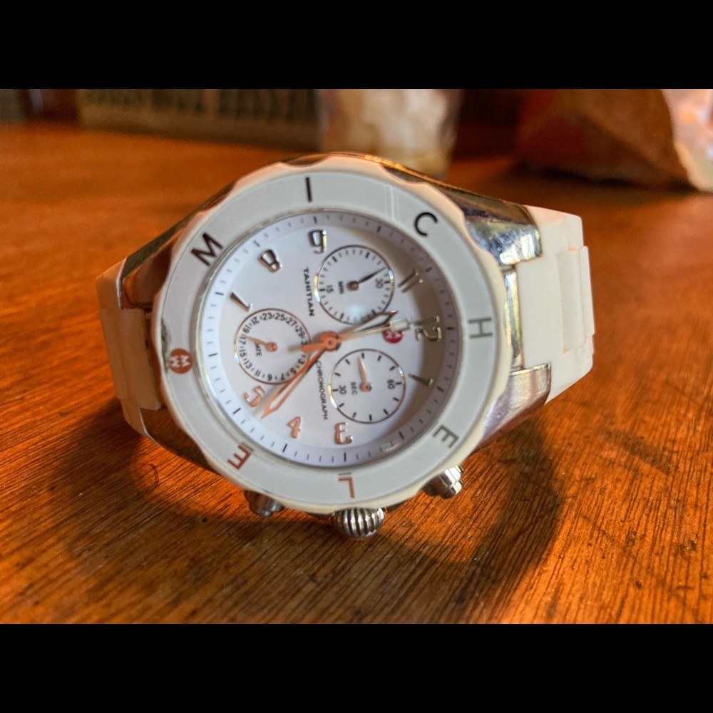 I have a white Michele watch for sale